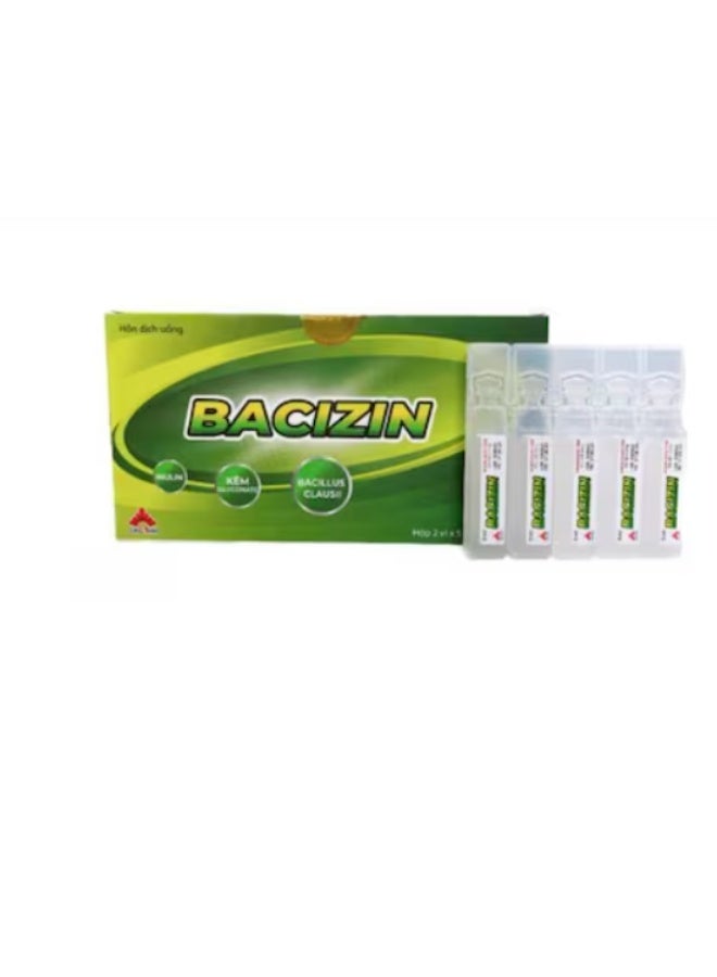 Bacizin  Oral Suspension Digestive & Gut Health Support 5ml 10 Suspension Bottles
